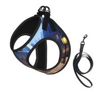 Christmas Eve Dog Harness - Equipped with Reflective Straps and Quick Release Buckles - Suitable for Small Cats and Dogs