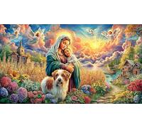 Christmas-Eve-Nativity-Scene 1000 Piece Challenging Puzzles Puzzle for Adults Recycled Paper Fun and Challenging Family Game for Relaxation, Creativity & Gift Giving 38x52/1000pcs