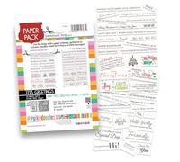 Christmas & Everyday Sentiment Strip Pack, 300gsm, A5/6x8 - 1225 Printed Greetings, Red