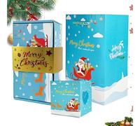 Christmas Explode Gift Box - Box of 12 Cash Cash Explosive Reusable | Birthday Wedding Gift Holiday Holiday Decoration Storage