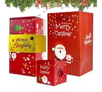 Christmas Exploding Box - 12-Piece Christmas Money Boxes for Cash - Creative Bouncing Case Party Favors for Wedding Halloween Valentines Birthday Friends Adults Children