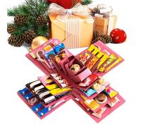 Christmas Exploding Box - Creative Multi Layered Home Decor - Merry Christmas Candy Box,for Thanksgiving Home Holiday New Year Eve Kids Adults Family Friends Wedding Party