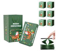 Christmas Exploding Box, Foldable Christmas Money Bounce Box, Hidden Money Boxs, Bouncing Holder Case, Reusable Festive Case for Jewelry Cash Holiday Events Gatherings Souvenirs Wedding (Green, 6pcs)