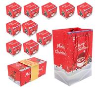 Christmas Exploding Money Gift Boxes 10pcs Foldable Red Paper | Pop-up Explosion Design, Creative Surprise Effect, Anniversary and Christmas Theme, Gift Wrapping Box Set for Celebrations