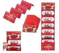 Christmas Explosion Gift Box, Ornament Xmas Decoration Merry Christmas Surprise Box Gift Box Creating Most Surprising Gift Red Envelope Bouncing, Santa Pillow Packaging Boxes Holiday Dec (A.)