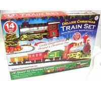 PMS Multicolor Christmas Train Sound & Light Action-1 Set, One Size