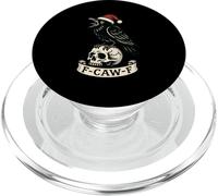 Christmas F Caw F Crow Women F-Caw-F Black Bird Santa Hat PopSockets PopGrip for MagSafe