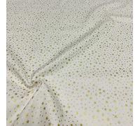 Christmas Fabrics - Stars - 100% Quality Cotton Louden - Rose & Hubble - Per 0.5 Metre - Sewing Quilting Bunting Dress Fabric - Simply Sew Crafty™ (Ivory)