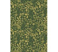 Christmas Fabrics - Winter Foliage -Lewis & Irene - 100% Quality Cotton Poplin Fabric - Per 0.5 Metre - Sewing Quilting Bunting Dress Fabric - Simply Sew Crafty™ (Winter Foliage Green)