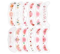 Christmas Face Stickers - 12 Pieces Snowflake Stars, Reindeer Makeup Tool, Christmas Patch Decorations for Travel Photoshoot Events Party Stage Performance Festival Holiday Home, Different Design