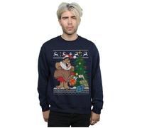 Christmas Fair Isle Sweatshirt The Flintstones Navy XL