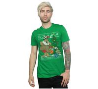 Christmas Fair Isle T-Shirt The Flintstones Green XXL