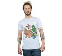 Christmas Fair Isle T-Shirt The Flintstones Grey XXL