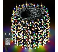 Christmas Fairy Lights,BOLWEO 400LED 40M Christmas Tree Lights for Indoor & Outdoor Decorations,Mains Powered Fairy String Lights with 8 Modes & Timer for Xmas Tree Bedroom Garden Party,Multicoloured