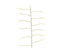 Christmas Fairy String Twinkle - 480 Warm White Extra Big & Bright Cluster Micro LED Lights with 8 functions and Gold wire - indoor or outdoor use