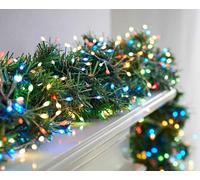 Christmas Fairy String Twinkle - 800 Multi-coloured Door Garland Cluster Micro ultra bright LED Lights with pin wire String - indoor or outdoor use