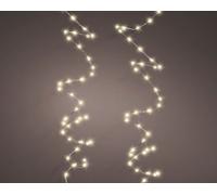 Christmas Fairy String Twinkle - Extra dense 576 Warm White Micro LED Lights with Silver Cable - indoor or outdoor use White