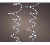 Christmas Fairy String Twinkle - Extra dense 756 Cool White Micro LED Lights with Silver Cable - indoor or outdoor use White