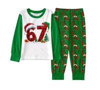 Christmas Family Jumper Six Seven Theme Pink Tops Long Sleeve Hat for Kids Checkered Easter Set Winter Coat Baby's First