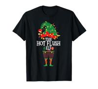 Christmas Family Matching Funny Menopause The Elf Hot Flush T-Shirt