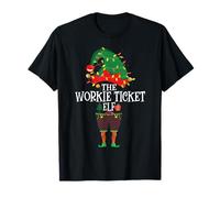 Christmas Family Matching Group Geordie Workie Ticket Elf T-Shirt