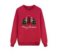 Christmas Family Matching Sweatshirt Long Sleeve Letter Print Hoodless Pullover Sweatshirt Blouse Holiday Outfit Slim 2024 Soft Pullover Families Soft Elegant Sexy Top Running