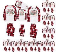 Christmas Family Pyjamas Set, Matching Christmas Pjs for Family, Xmas Graphic Printed Pyjamas, Cozy Christma Pajamas Set for Women Men Kids Baby, Couple Matching Pjs Sets, Nightwear Loungewear Sets
