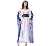 Christmas Fancy Dress Greek Toga Costume for Kids Ancient Philosopher Rome Nobility Cosplay(White,M)