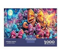 Christmas Fantasy Jigsaw Puzzle Bow 1000 Pieces Extra-thick Cardboard for Seniors Brain Training Holiday 70x50cm/1000pcs