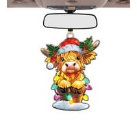 Christmas Farm - Hanging Flat acrylic Animal Pendant rustic tree decoration | Living Room Decor Wall Table Window Vacation