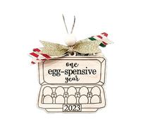 Christmas Fashion Wooden Eggs Pendant Small Wreath Pendant Easter Eggs Decorative Large