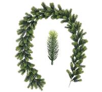 Christmas Faux Pine Garlands - Real Touch Artificial Norfolk Pine Garlands, Holiday Arch Decors, Decorative Evergreen Pine Needles for Indoor Festive Ambiance (Light Green)