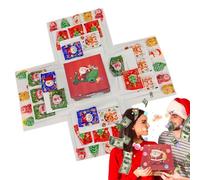 Christmas Favor Box,Holiday Treat Boxes - Multi-Layer Paper Storage Container for Holiday Favor Supplies Christmas Adults for Packaging Organization Decoration