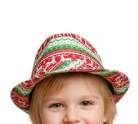Christmas Fedora Hats for Men - Classic Breathable Festive Snowflake Pattern Headwear, Christmas Headwear, for Friends, Family, Men, Teenagers, Party, Winner, Holiday, Indoor
