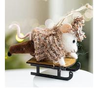 Christmas Felt Animals Ornaments, 2025 New Xmas Wool Hanging Decor,Felt Animal Crafts Woodland Cute Christmas Tree Wreath Decor for Home Party Supplies