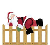 Christmas Fence Peeker Decoration - Over The Fence Christmas Decorations | Waterproof Smooth Ornament Decor for Yard Terrace Courtyard Porch Park Pathway Driveway Garden Commercial