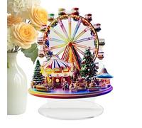 Christmas Ferris Wheel 2D Acrylic Holiday Statue