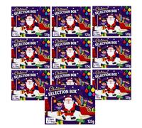 Christmas Festive Chocolate Selection Medium Box 125g Pack of 10 | Pack of 10, Santa's Workshop, Crunchie Included, Festive Chocolate, Kids & Family