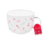 Christmas Festive Print Glass Mug 8.5cm x 11cm