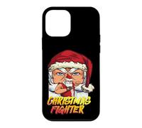 Christmas Fighter Staring Boxing Santa Case for iPhone 12 mini