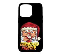 Christmas Fighter Staring Boxing Santa Case for iPhone 15 Pro Max