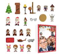 Christmas Figure Advent,24 Days 2D Acrylic Table Decor,Advent Countdown Calendar Figure | for Homeowners Party Hosts Apartment Living Room Bedroom Office Mantel Bookcase Window Sill