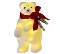 Christmas Figure Lighted Polar Bear Table Decoration 20cm Battery Operated