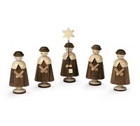 Christmas Figures 5 Figures of the Carolers in Set Medium Natural Height: 6.5 cm