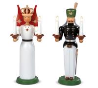 Christmas Figures Angel And Miner Big Coloured Electric Illuminated Transformer