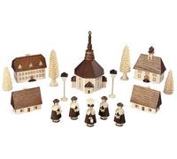 Christmas Figures Seiffen Village With Choir Natural Height 5Cm New Choir Figure