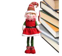 Christmas Figurine Indoor - Christmas Figurines Home DecorRed Green Retractable Standing Figure Toys for Desk Fireplace Living Room Bedroom Birthday Party New Year Girl Boy
