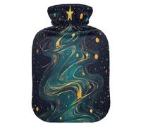 Christmas Fir Tree hot Water Bottles with Soft Cover, 1L hot compresses for The Body for Sore Muscle,Sore Muscle,compresas calientes para el vientre