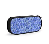 Christmas Fir Trees Large Capacity Pen Pencil Case Winter Landscape Wild Forest Blue Tree Art Holiday Simple Stationery Bag Holder for School Office Student Girls Boys