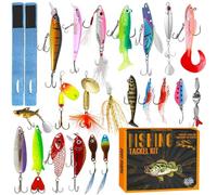 Christmas Fishing Tool Countdown Calendar | Christmas Count Down Calendar with Fishing Tools - 2025 Portable Angling Enthusiast Gears for River Sea Pond Lake Reservoir Freshwater